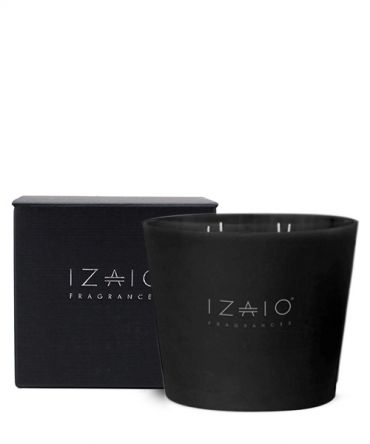 Луксозна голяма ароматна свещ IZAIO Fragrances в кутия за подарък, произведена в Белгия