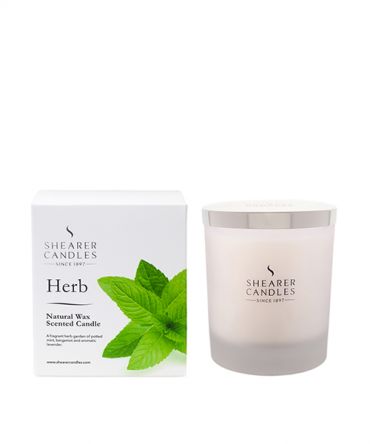 Ароматна свещ Herb Natural Spa Jar с естествен восък и аромат на зелени подправки